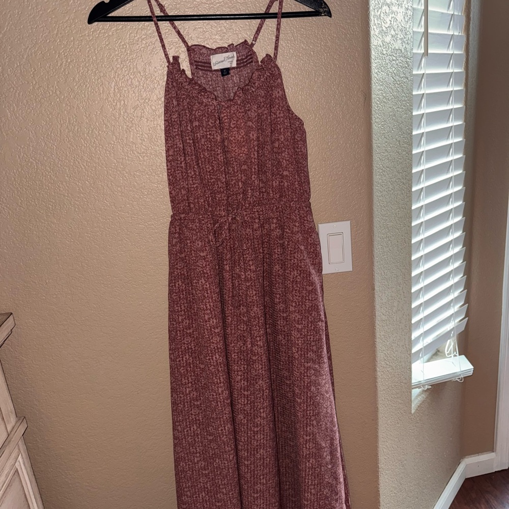 Elegant Pink Sleeveless Dress